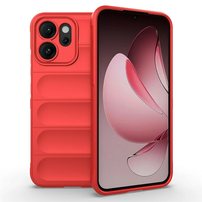For Oppo Reno14 5G (Global) Case Anti-Drop Soft TPU Rugged Phone Back Cover - Wine Red-Cellmalls