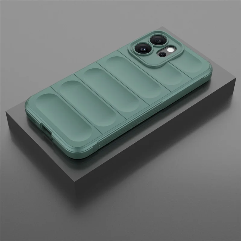 For Oppo Reno14 F 5G Case Anti-Drop Soft TPU Rugged Phone Back Cover - Green-Cellmalls