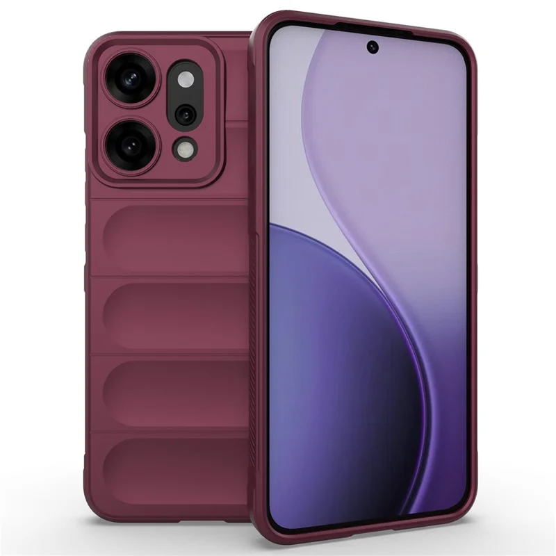 For Oppo Reno14 Pro 5G (Global) Case Anti-Drop Soft TPU Rugged Phone Back Cover - Black-Cellmalls