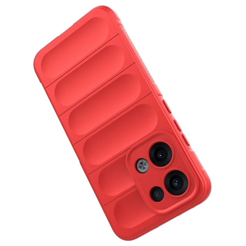 For Oppo Reno13 5G (Global) Case Anti-Drop Soft TPU Rugged Phone Back Cover - Red-Cellmalls