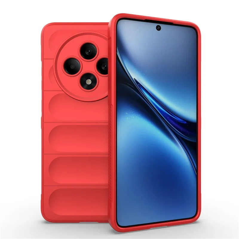 For Oppo Reno12 F 5G Case Anti-Drop Soft TPU Rugged Phone Back Cover - Black-Cellmalls