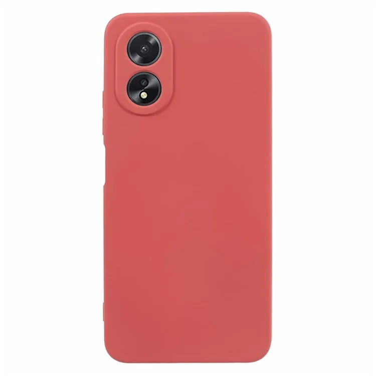For Oppo A78 4G TPU Case Soft Touch Fiber Lining Rubberized Phone Cover - Pink-Cellmalls