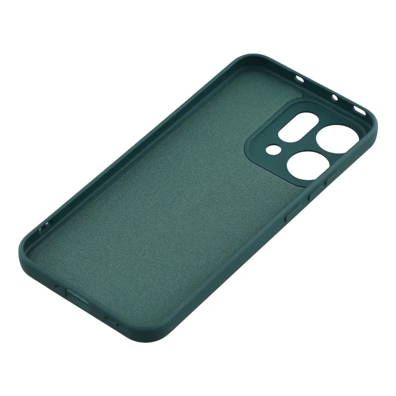 For Oppo Reno14 Pro 5G (Global) Case TPU Back Soft Anti-Scratch Fiber Lining Phone Cover - Army Green-Cellmalls
