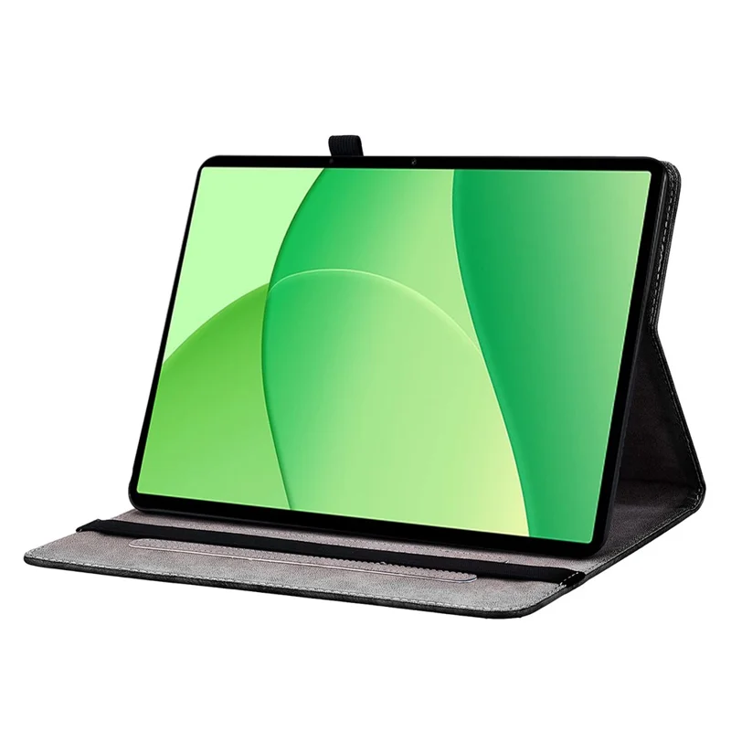 For Oppo Pad SE Leather Case Pattern Printed Stand Tablet Cover with Card Slots - Lion Head-Cellmalls