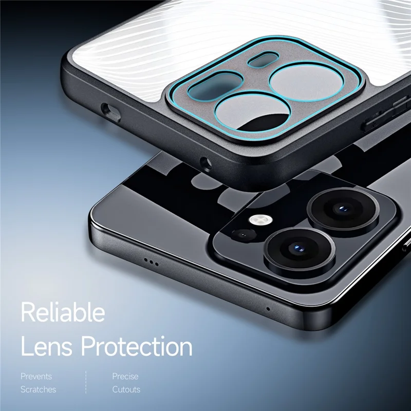 For Oppo Reno13 F 4G / Oppo Reno13 F 5G Case DUX DUCIS Aimo Series TPU+PC Matte Drop-proof Phone Cover (REACH Certification) - Black-Cellmalls