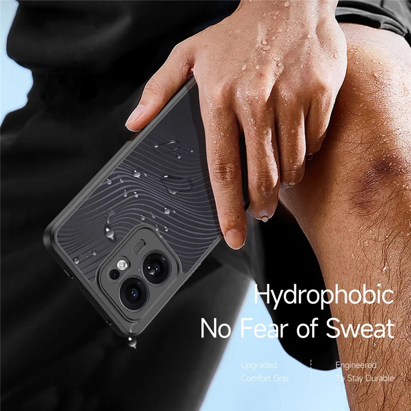 For Oppo Reno13 F 4G / Oppo Reno13 F 5G Case DUX DUCIS Aimo Series TPU+PC Matte Drop-proof Phone Cover (REACH Certification) - Black-Cellmalls