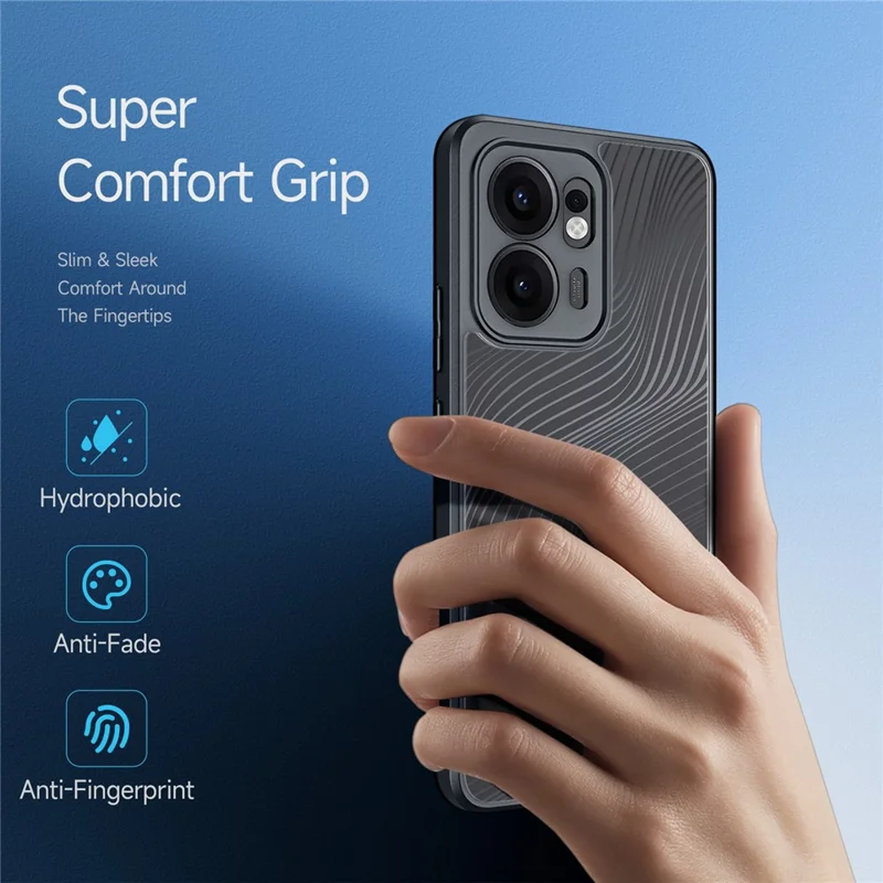 For Oppo Reno13 F 4G / Oppo Reno13 F 5G Case DUX DUCIS Aimo Series TPU+PC Matte Drop-proof Phone Cover (REACH Certification) - Black-Cellmalls