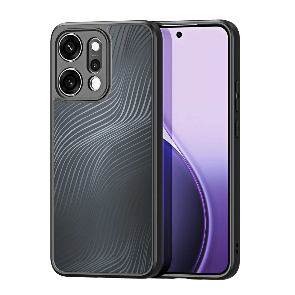 For Oppo Reno14 Pro 5G (Global) Case DUX DUCIS Aimo Series TPU+PC Matte Drop-Proof Phone Cover (REACH Certification) - Black-Cellmalls