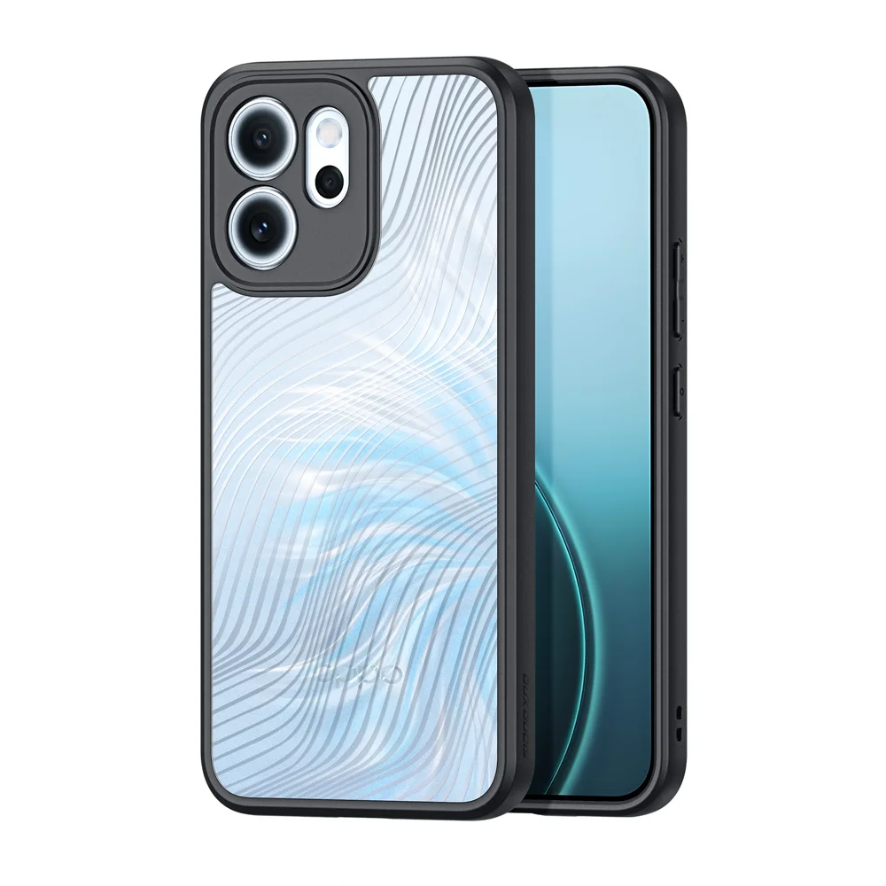 For Oppo Reno14 F 5G Case DUX DUCIS Aimo Series TPU+PC Matte Drop-proof Phone Cover (REACH Certification) - Black-Cellmalls