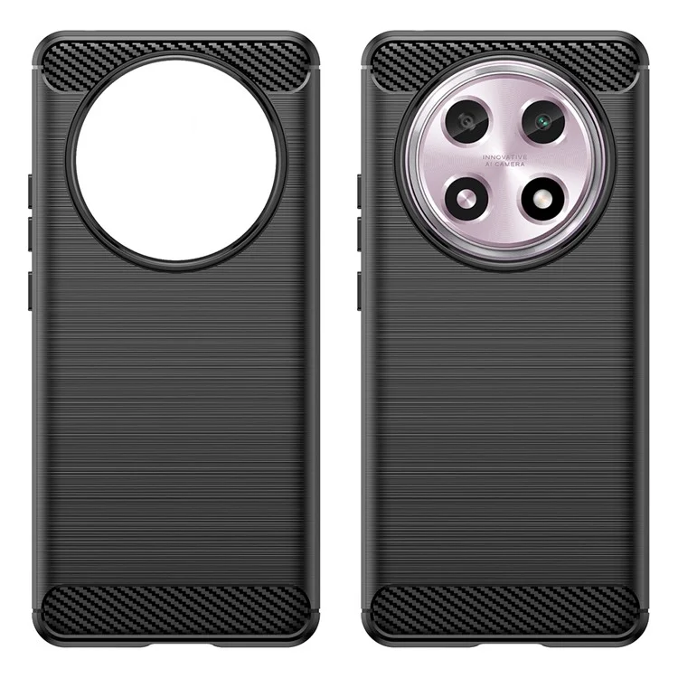 For Oppo A2 Pro 5G Case Shockproof TPU Shell Carbon Fiber Texture Cell Phone Cover - Black-Cellmalls