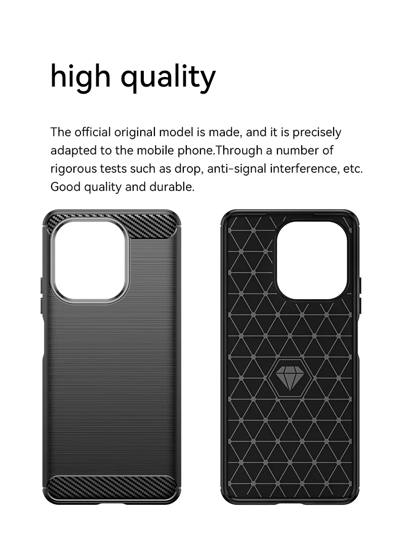 For Oppo A5 Pro 4G (Global) / 5G (Global) / A5 Energy 5G (China) Case Protective Phone Cover Carbon Fiber Texture Brushed - Black-Cellmalls