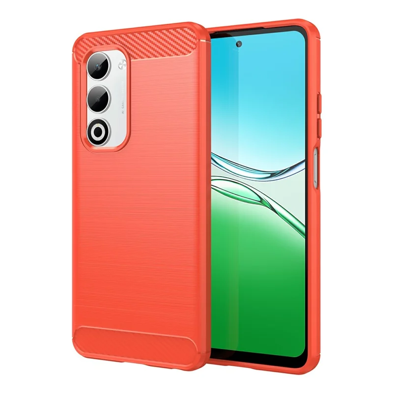 For Oppo A5 5G / A5 4G Case Protective Phone Cover Carbon Fiber Texture Brushed - Black-Cellmalls