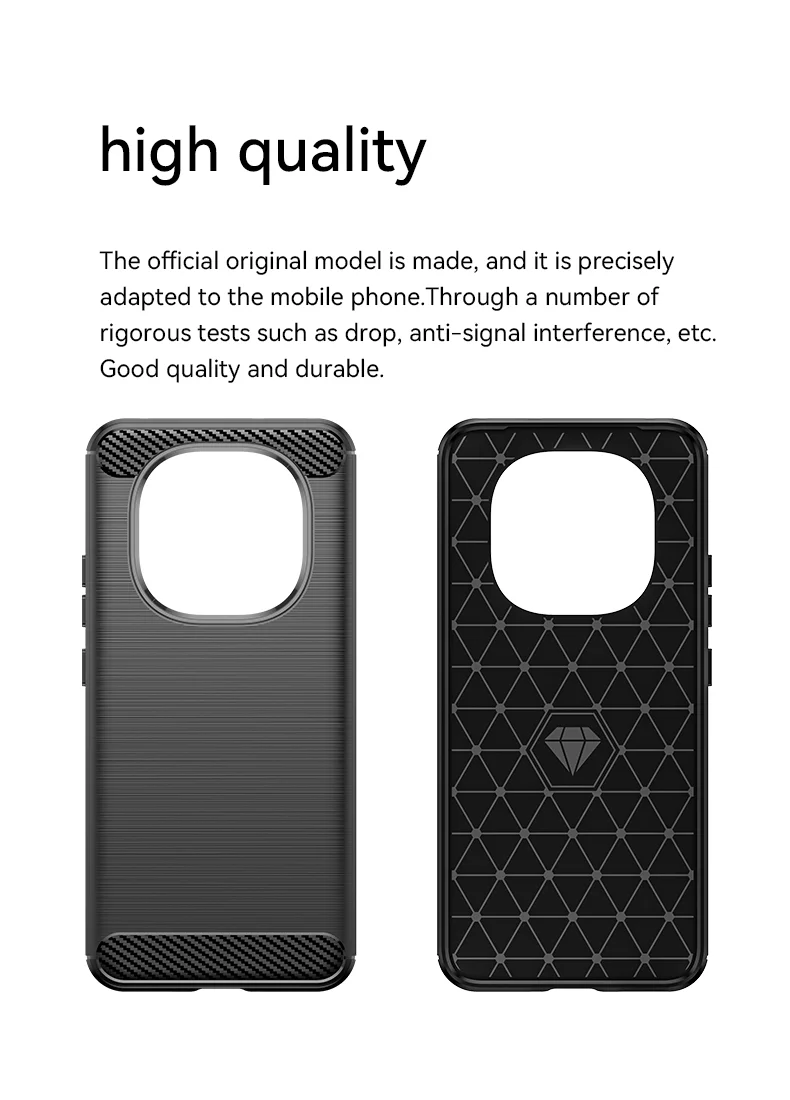 For Oppo F29 5G Case Protective Phone Cover Carbon Fiber Texture Brushed - Black-Cellmalls
