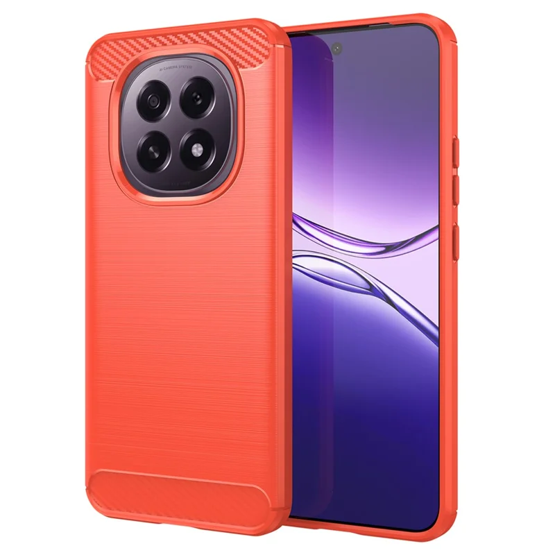 For Oppo F29 5G Case Protective Phone Cover Carbon Fiber Texture Brushed - Black-Cellmalls