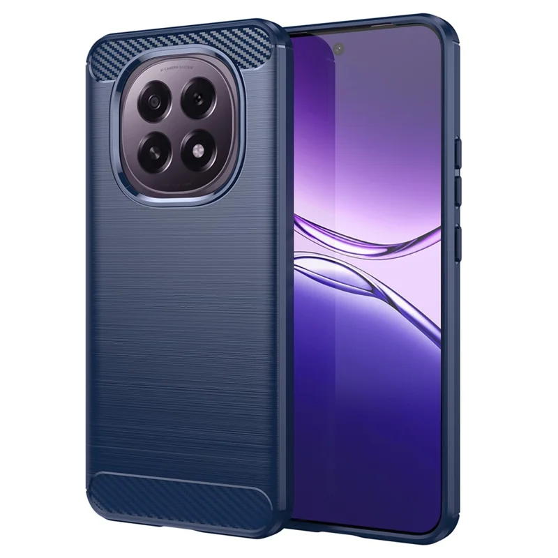 For Oppo F29 5G Case Protective Phone Cover Carbon Fiber Texture Brushed - Black-Cellmalls