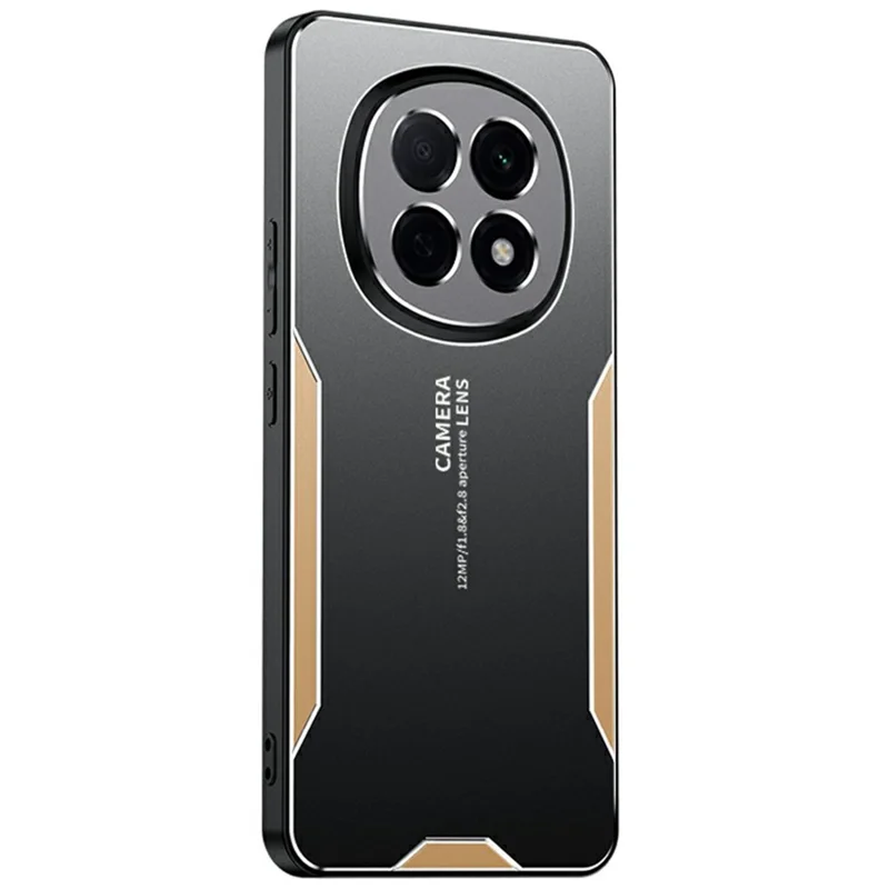 For Oppo A5 5G Phone Case Aluminium Alloy TPU PC Back Cover - Gold-Cellmalls