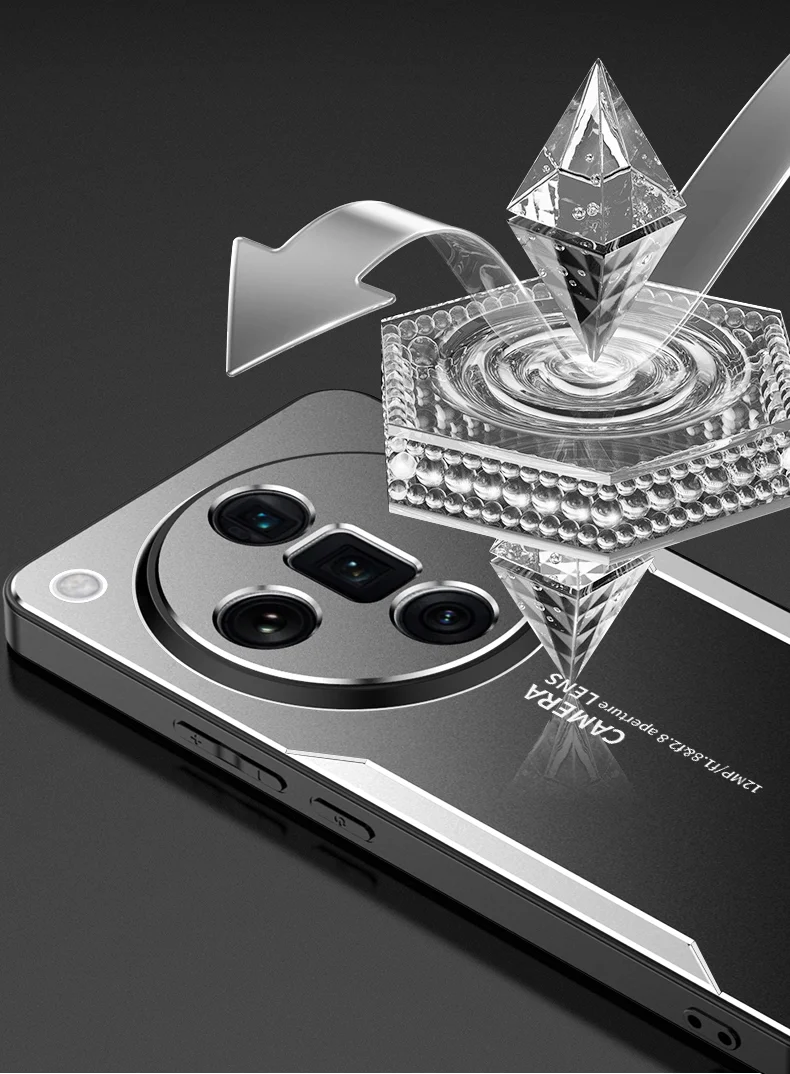 For Oppo Find X7 Ultra Phone Case Aluminium Alloy Back Cover Frosted Anti-Fingerprint - Red-Cellmalls