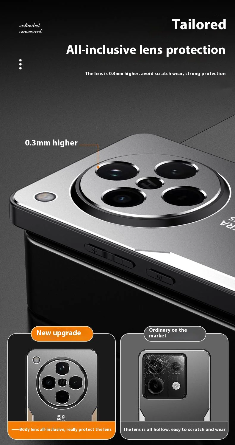 For Oppo Find X8 5G Phone Case Aluminium Alloy TPU PC Back Cover - Gold-Cellmalls