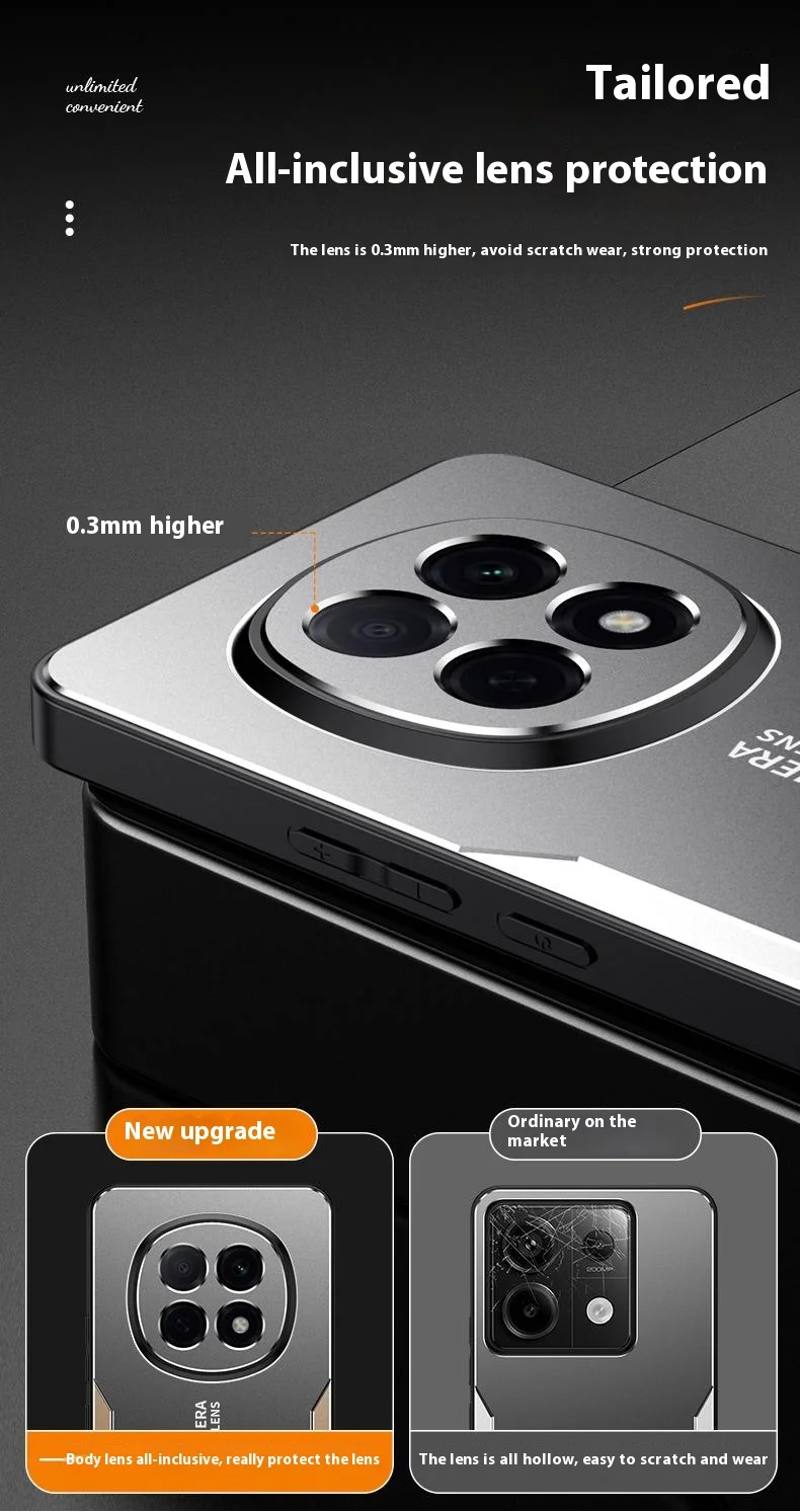 For Oppo F29 Pro 5G (Global) / A5 Pro 5G (China) Phone Case Aluminium Alloy TPU PC Back Cover - Gold-Cellmalls