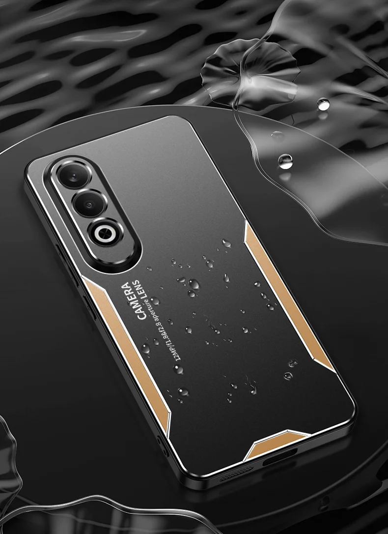 For Oppo K12 Case Anti-Drop Aluminum Alloy+PC+TPU Mobile Phone Cover - Silver-Cellmalls