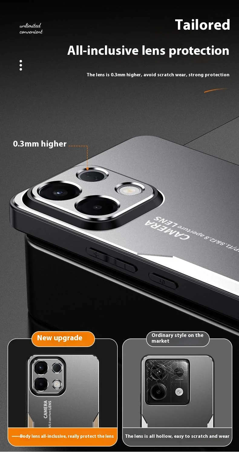 For Oppo K13 5G (Oppo K12s) Phone Case Aluminium Alloy TPU PC Back Cover - Gold-Cellmalls