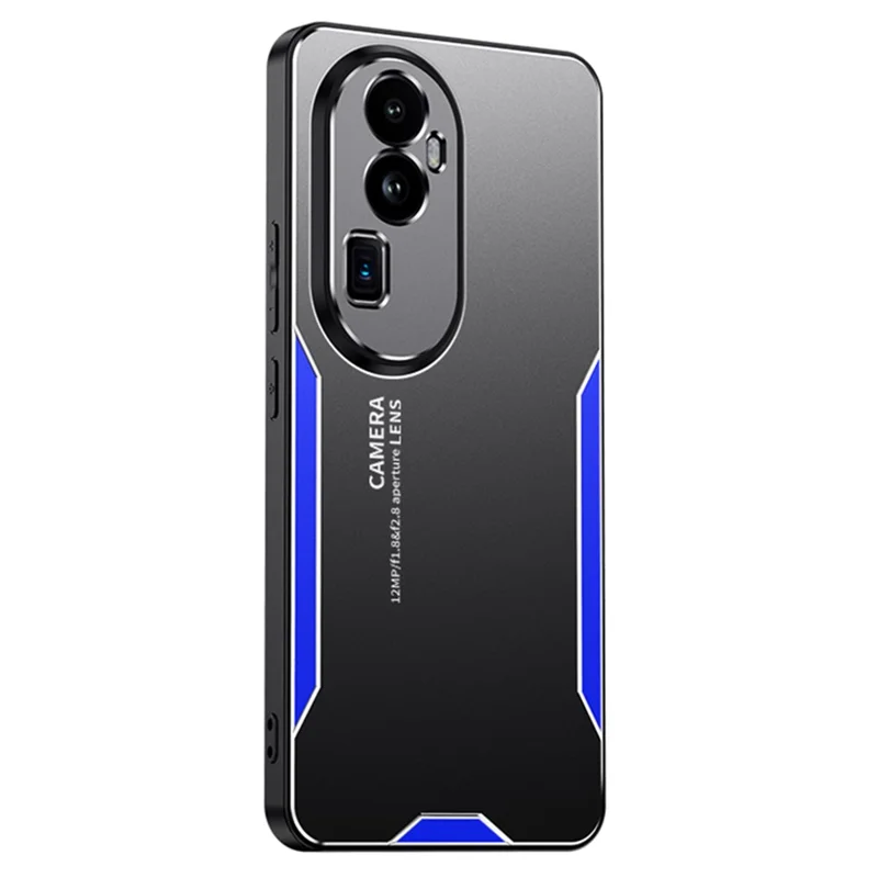 For Oppo Reno10 Pro+ 5G Phone Case Precise Cut-outs Aluminium Alloy Matte Back Cover - Gold-Cellmalls