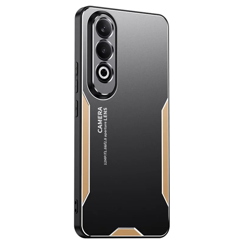 For Oppo K12 Case Anti-Drop Aluminum Alloy+PC+TPU Mobile Phone Cover - Silver-Cellmalls