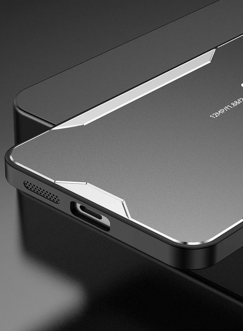 For Oppo Reno12 5G (Global) Metal Phone Case Aluminium Alloy Back Cover - Silver-Cellmalls