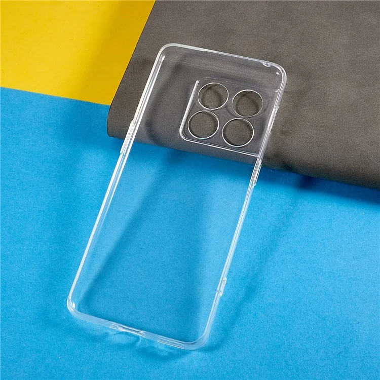 Anti-Fall Soft TPU Phone Cover For OnePlus 10 Pro 5G Anti-Yellowing Ultra Slim Transparent Smartphone Case-Cellmalls