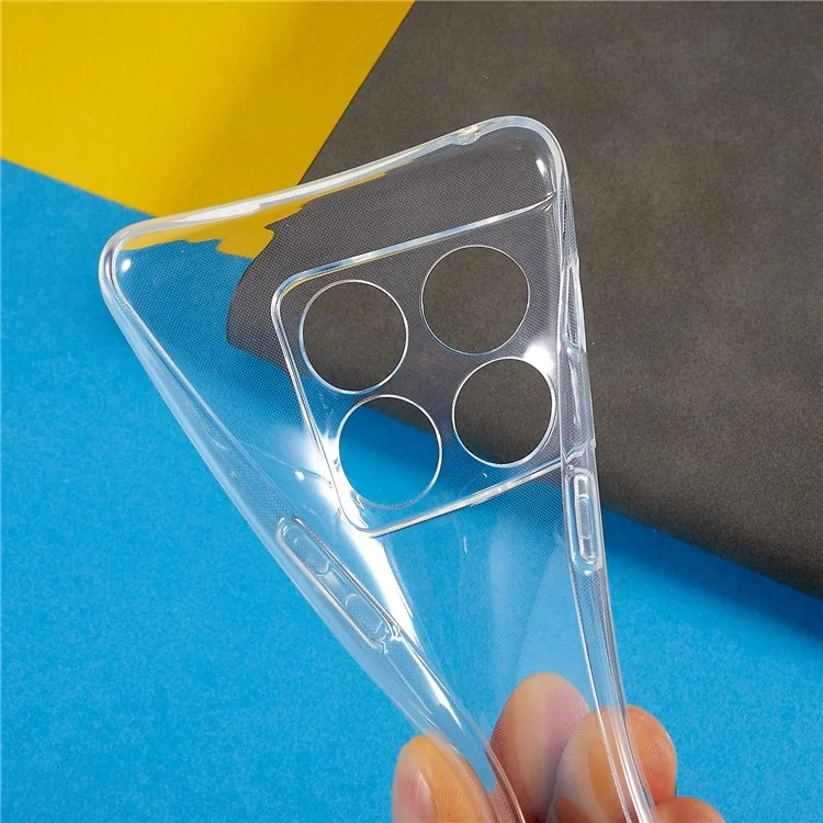 Anti-Fall Soft TPU Phone Cover For OnePlus 10 Pro 5G Anti-Yellowing Ultra Slim Transparent Smartphone Case-Cellmalls