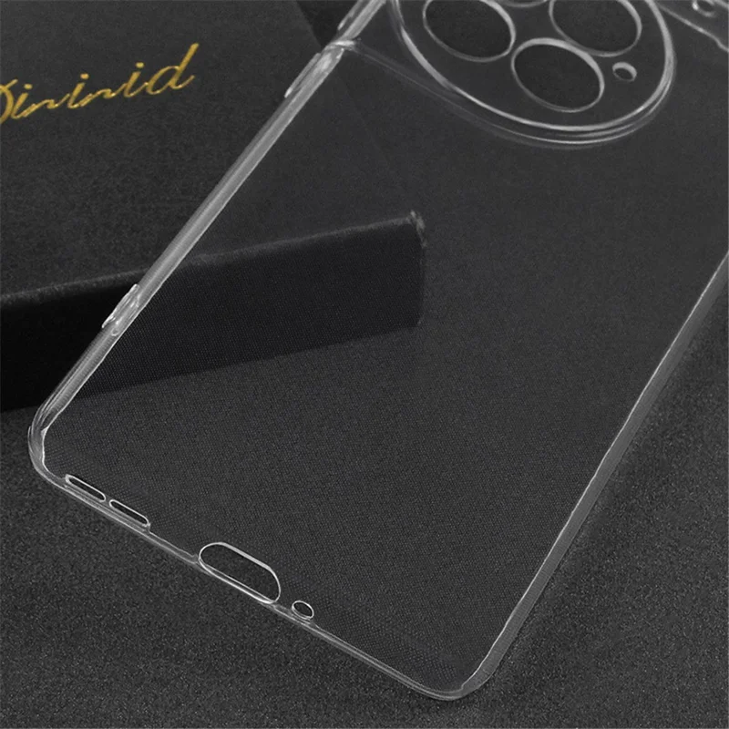 TPU Phone Case for OnePlus 12 5G HD Transparent Slim-Fit Cell Phone Cover-Cellmalls