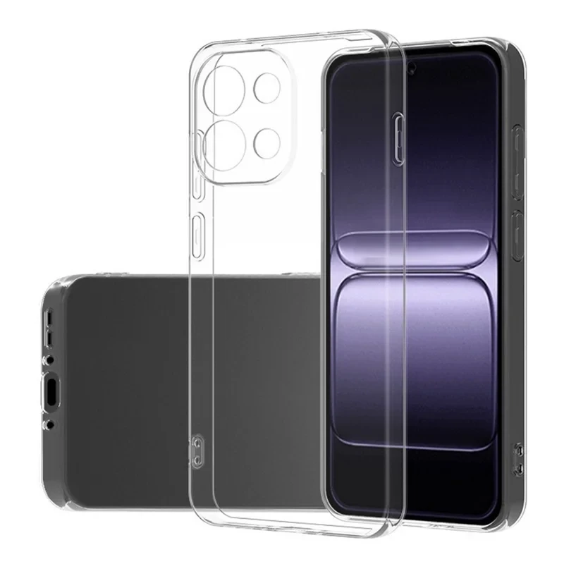 For OnePlus 13T 5G Back Cover Ultra Thin Flexible TPU Clear Phone Case-Cellmalls