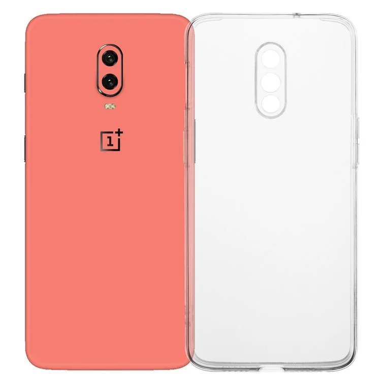 Soft TPU Phone Case for OnePlus 6T Transparent Ultra-Thin Drop Resistant Back Cover-Cellmalls