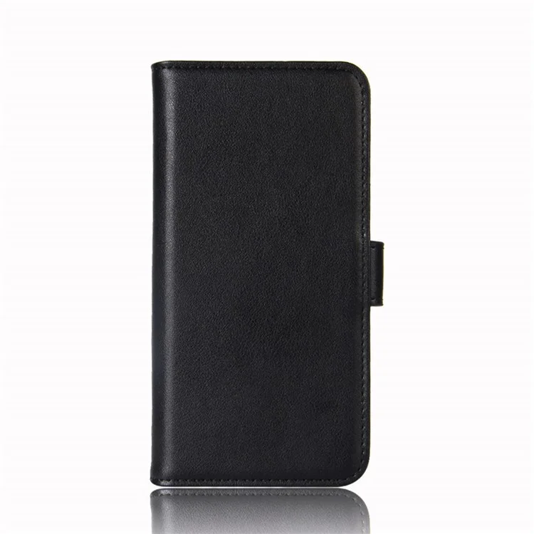 For Samsung Galaxy A42 5G Phone Cases Genuine Split Leather Wallet Mobile Cover Stand - Black-Cellmalls