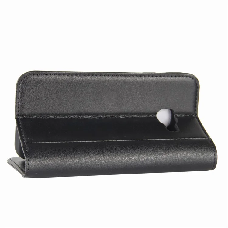 For Samsung Galaxy A5 (2017) SM-A520F Split Leather Wallet Mobile Phone Case with Stand - Black-Cellmalls