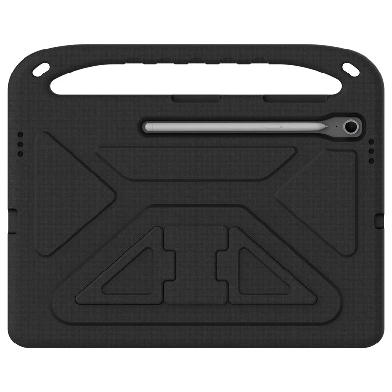 For Samsung Galaxy Tab S10 FE+ Case Hand Grip Kickstand Tablet EVA Cover - Black-Cellmalls