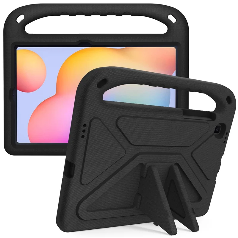 For Samsung Galaxy Tab S6 Lite (2020) / (2022) / S6 Lite (2024) Kickstand EVA Tablet Case Portable Hand Grip Tablet Cover - Black-Cellmalls