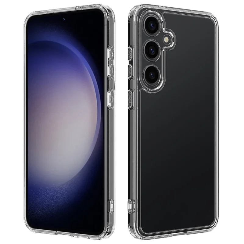 For Samsung Galaxy M55 5G / C55 5G / F55 5G Case Hybrid TPU+Acrylic Transparent Protective Back Cover-Cellmalls