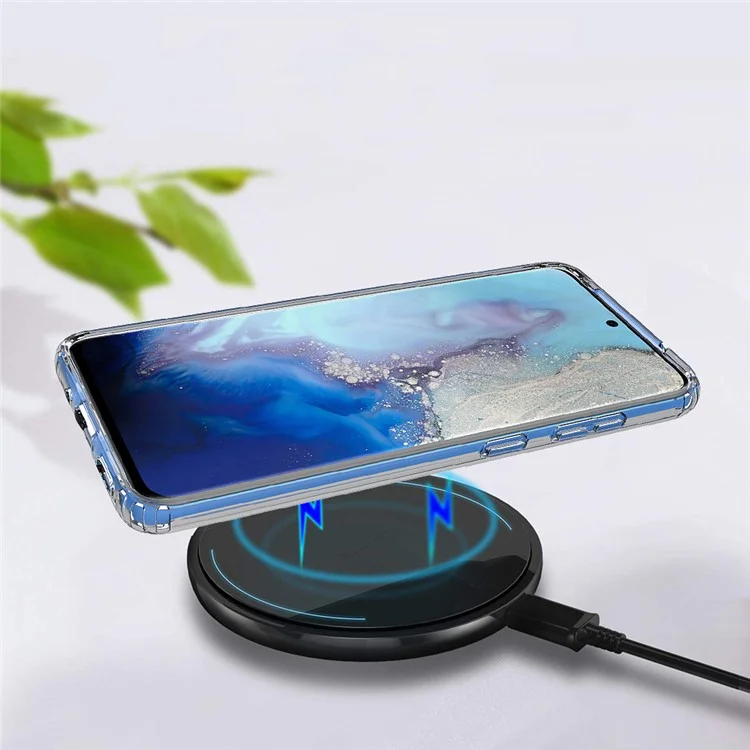 Clear Anti-scratch Acrylic + TPU Hybrid Case for Samsung Galaxy S20 4G/S20 5G-Cellmalls