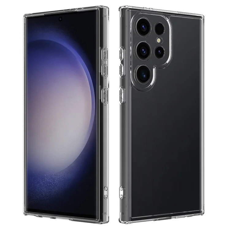 For Samsung Galaxy S24 Ultra Case Transparent Acrylic+TPU Phone Guard Cover-Cellmalls