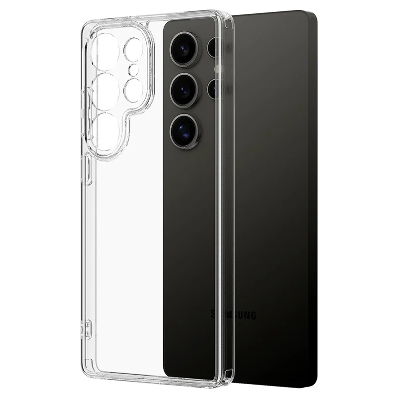 For Samsung Galaxy S25 Ultra Clear Phone Case TPU+Acrylic Shockproof Phone Back Cover-Cellmalls
