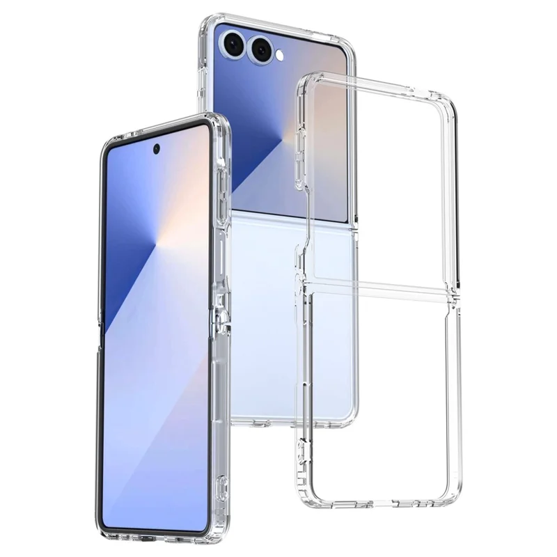 For Samsung Galaxy Z Flip7 5G Case TPU + Acrylic Clear Phone Cover, Integrated Design-Cellmalls