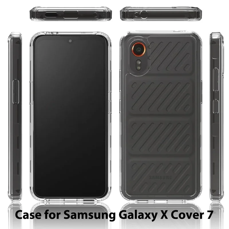 For Samsung Galaxy Xcover7 Case Hybrid TPU+Acrylic Anti-Scratch Phone Cover-Cellmalls