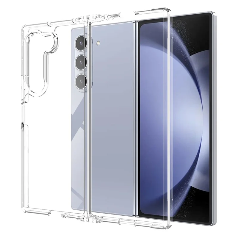 For Samsung Galaxy Z Fold6 5G Clear Case TPU+Acrylic Anti-Scratch Phone Cover-Cellmalls