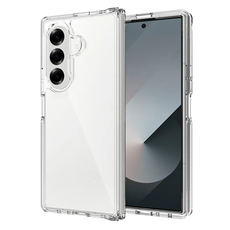 For Samsung Galaxy Z Fold7 5G Case TPU + Acrylic Clear Phone Cover, Integrated Design-Cellmalls