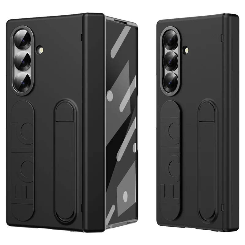 For Samsung Galaxy Z Fold7 5G Case Kickstand Wristband Hard PC Phone Cover - White-Cellmalls