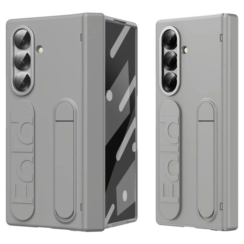 For Samsung Galaxy Z Fold7 5G Case Kickstand Wristband Hard PC Phone Cover - White-Cellmalls