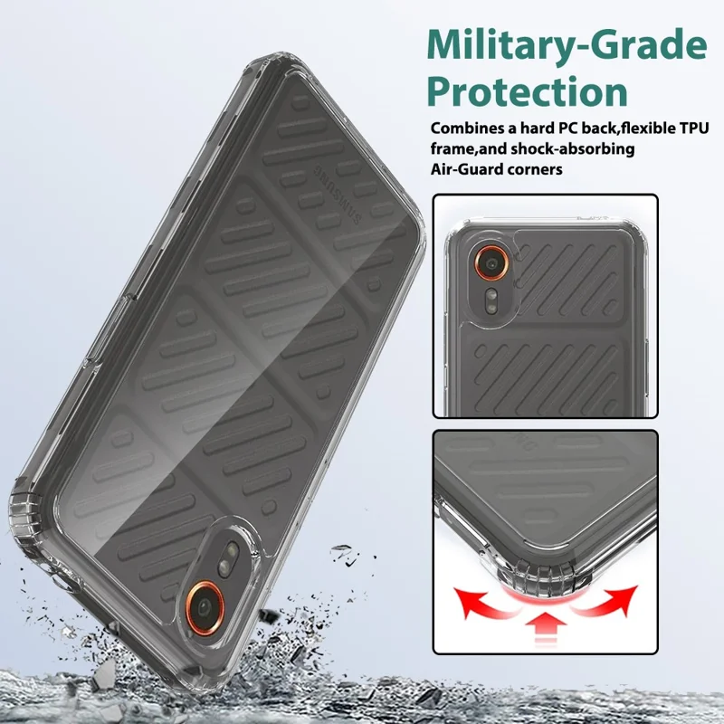 For Samsung Galaxy Xcover7 Case Hybrid TPU+Acrylic Anti-Scratch Phone Cover-Cellmalls