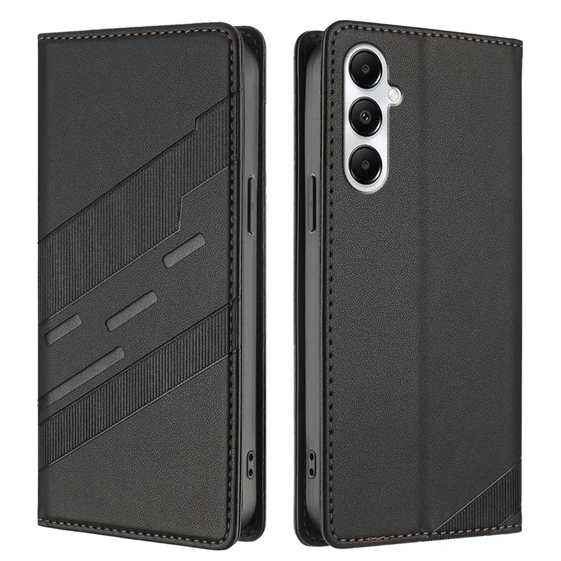 For Samsung Galaxy A05s 4G Phone Cases Punk Style Imprinted Wallet Stand Leather Cover - Red-Cellmalls