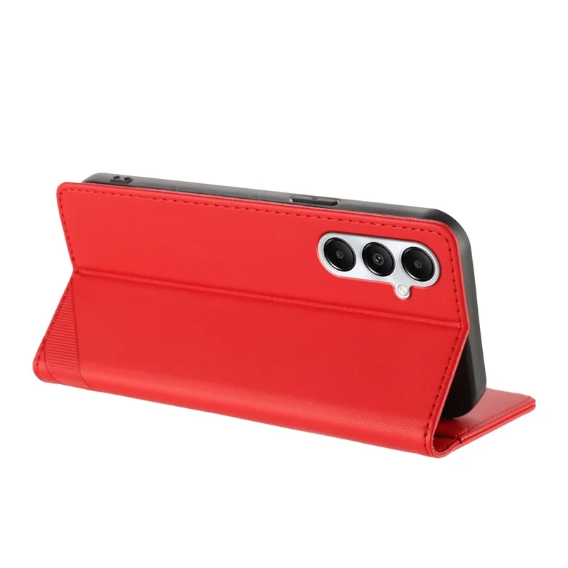 For Samsung Galaxy A05s 4G Phone Cases Punk Style Imprinted Wallet Stand Leather Cover - Red-Cellmalls